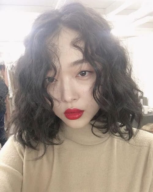 Tóc nữ đẹp mái xoăn xù