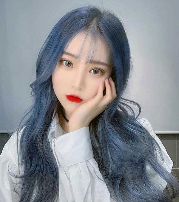 Màu tóc xanh đen