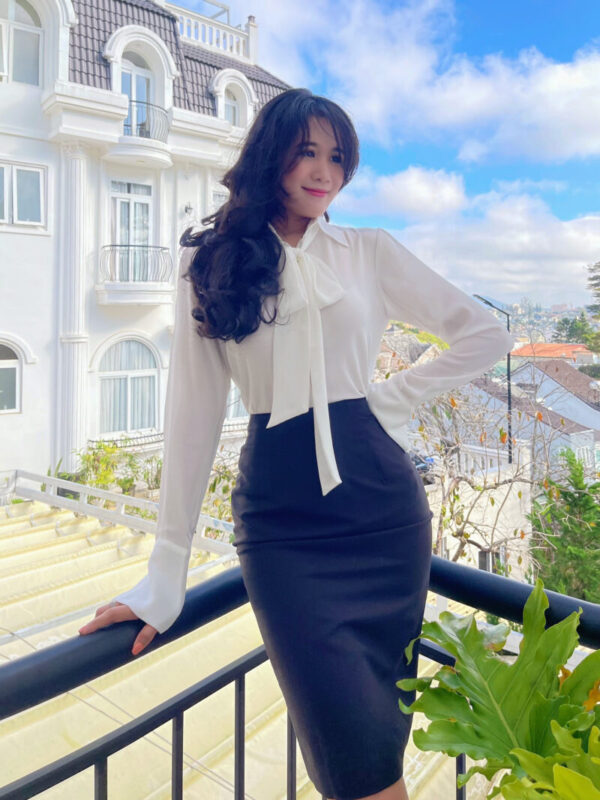 Áo sơ mi nữ Hàn Quốc thanh lịch, trẻ trung