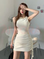 Đầm ôm body dây rút tôn dáng - A0402DB - Ảnh 1