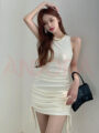 Đầm ôm body dây rút tôn dáng - A0402DB - Ảnh 3