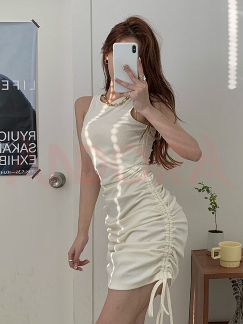 Đầm ôm body dây rút tôn dáng - A0402DB - Ảnh 4