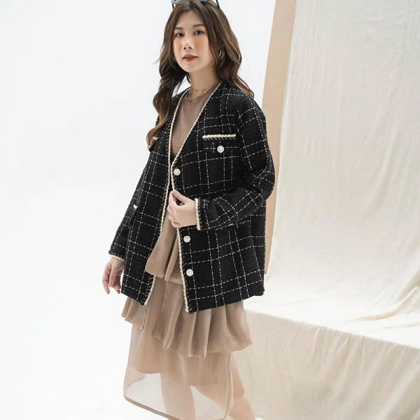 Áo dạ tweed mặc với quần gì đẹp?