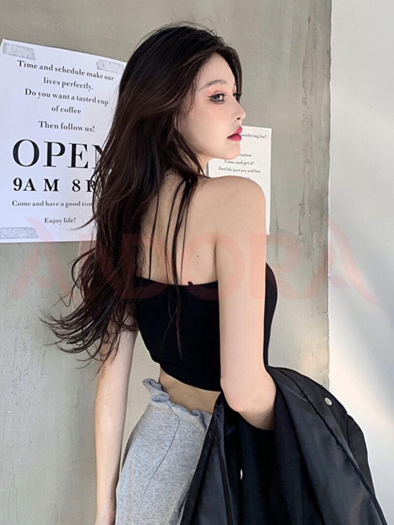 Áo ống quây ngực (không đệm) kiểu croptop ôm body - A0109T - Ảnh 2