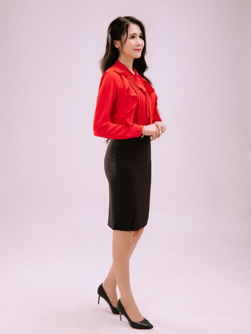 Áo sơ mi lụa xếp li bèo - SCARLETT TOP - Ảnh 3