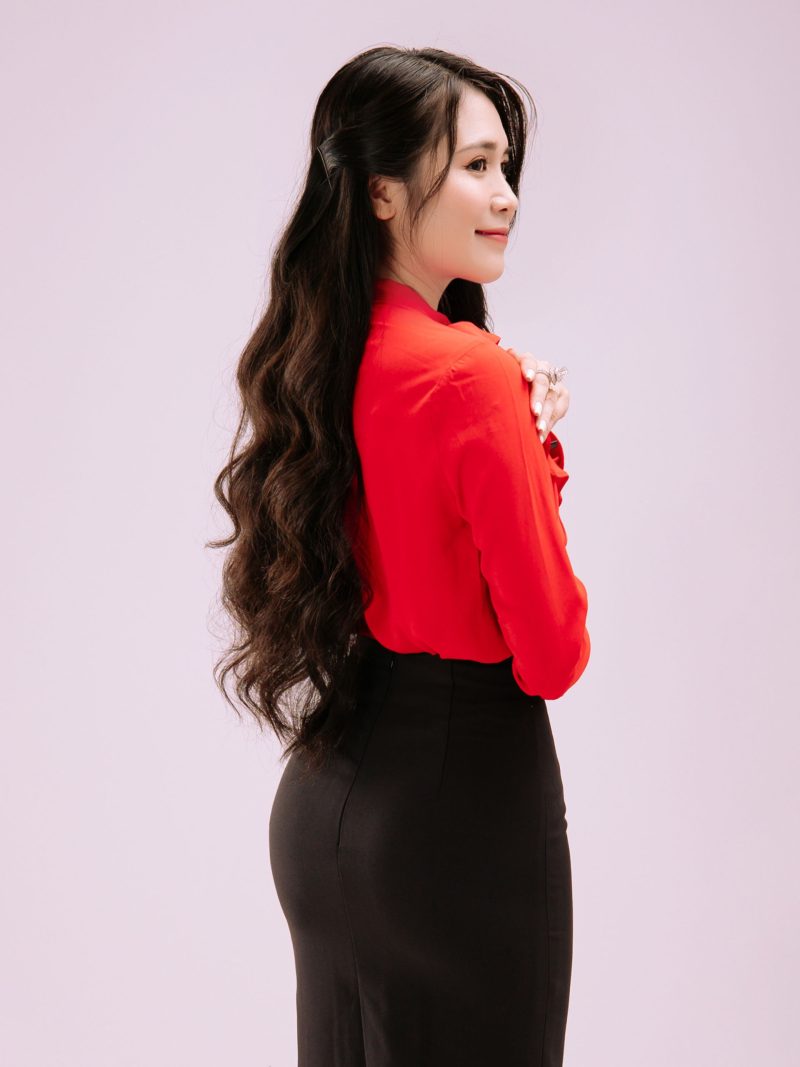 Áo sơ mi lụa xếp li bèo - SCARLETT TOP - Ảnh 4