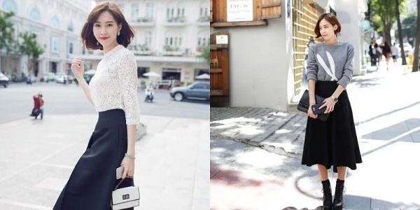 Phong cách nữ tính, điệu đà cho nàng công sở tóc ngắn