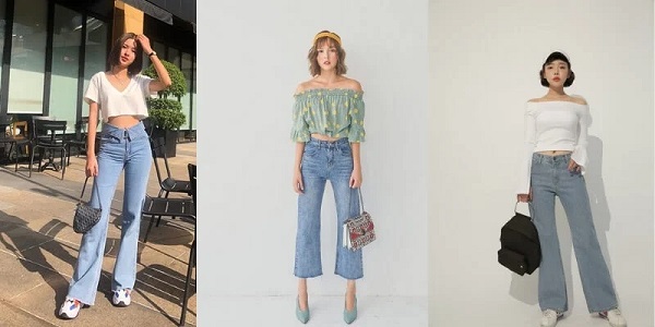 Nàng công tóc ngắn mặc áo croptop mix quần culottes cạp cao