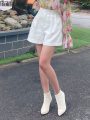 Quần short công sở xếp ly cá tính - TUYTSI TROUSERS - Ảnh 1