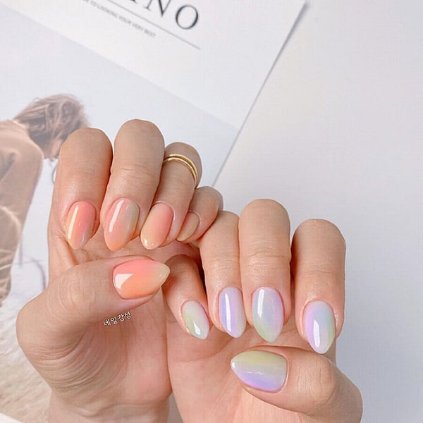 Mẫu móng tay mùa hè gradient - Ảnh 2