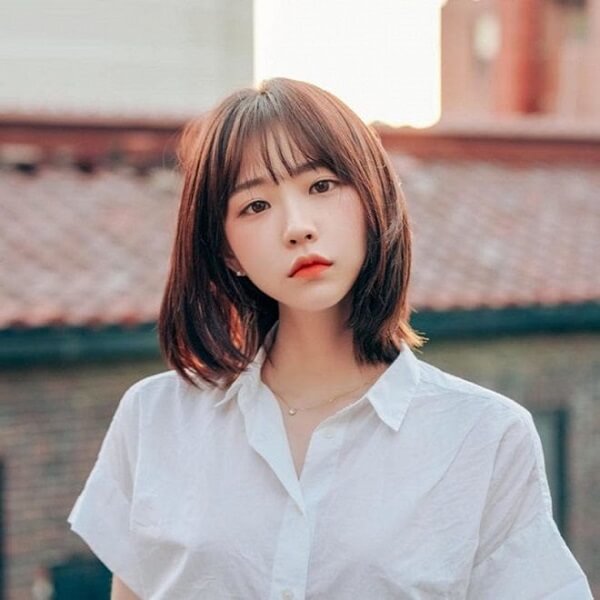 Tóc lob layer mái dài