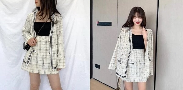 Mix cùng áo ống cũng là lựa chọn không tồi
