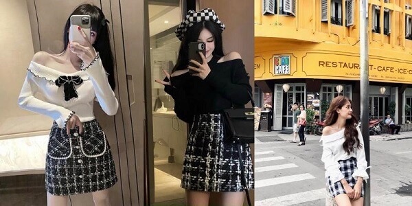 Áo trễ vai gợi cảm và quyến rũ