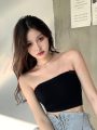 Áo ống quây ngực (không đệm) kiểu croptop ôm body - A0109T - Ảnh 4