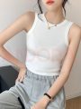 Áo croptop ba lỗ nữ ôm body chất thun gân, kiểu áo crt cổ tròn - A0110T - Ảnh 6