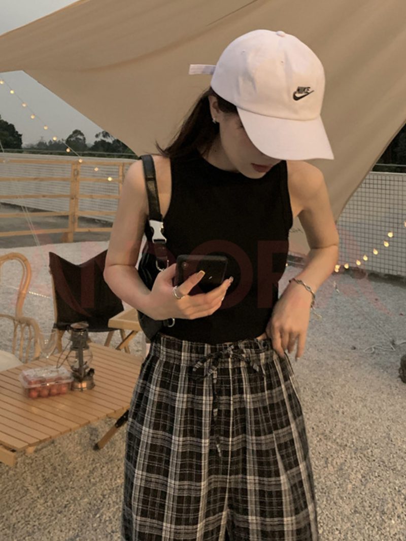 Áo croptop ba lỗ nữ ôm body chất thun gân, kiểu áo crt cổ tròn - A0110T - Ảnh 8