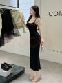Đầm body dáng dài hai dây hở lưng Andora váy nữ tôn dáng đan dây, quyến rũ chất thun cotton co dãn tốt A0405DB - Ảnh 3